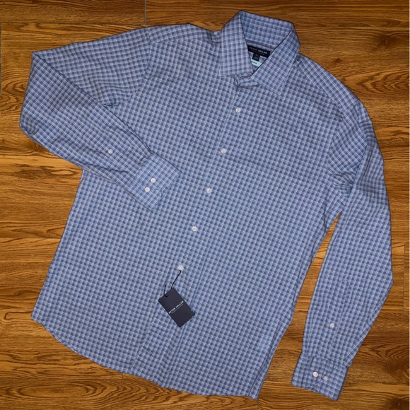 Peter Millar Other - Peter Millar Crown Crafted Cashel Channel Blue Plaid Cotton Sport Shirt M NWT